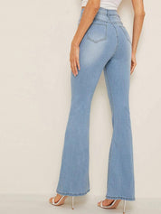 Kotty Women Bootcut High-Rise Stretchable Jeans