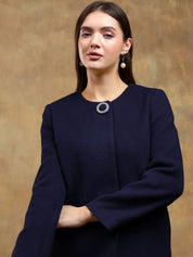 Kotty Women Mandarin Collar Overcoat