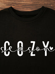 Kotty Typography Printed Fleece Sweatshirt