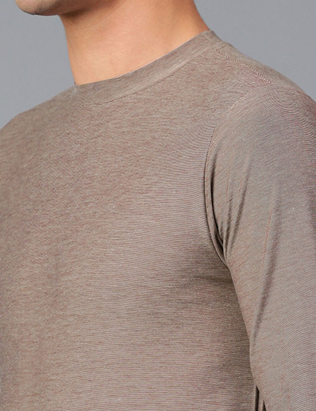 Kotty Round Neck Long Sleeves Regular Fit Casual T-shirt