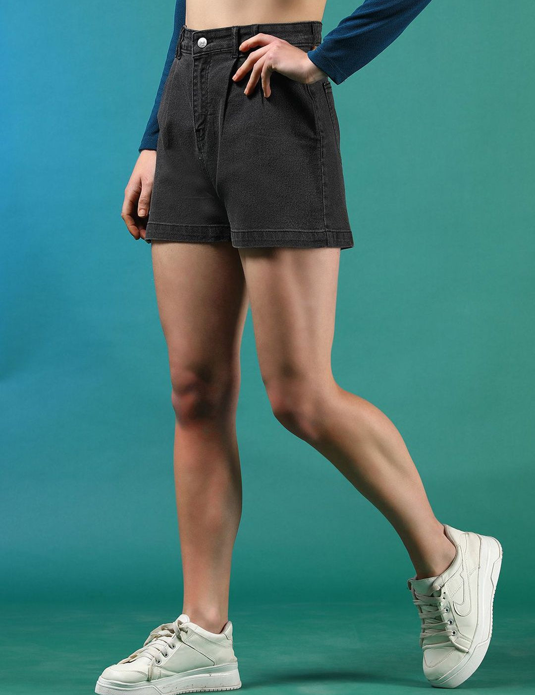 Kotty Women High-Rise Denim Shorts
