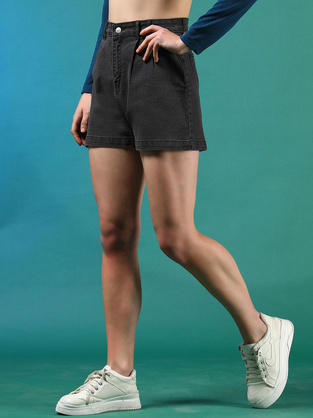 Kotty Women High-Rise Denim Shorts