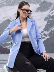 Kotty Women Notched Lapel Single-Breasted Overcoat