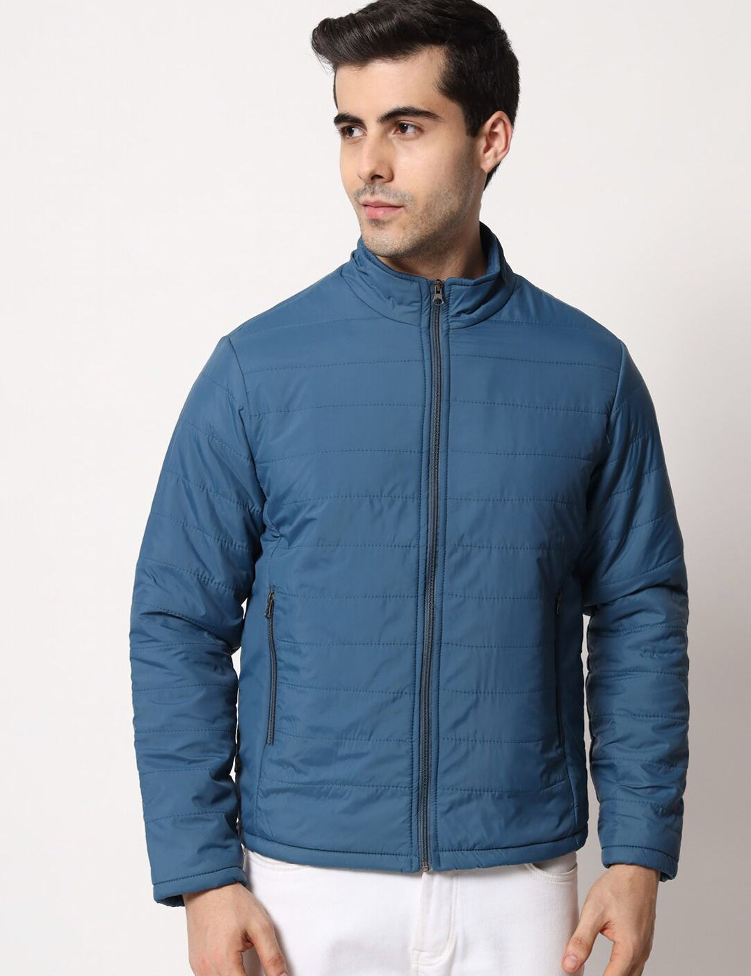 Kotty Men Blue Outdoor Puffer Jacket