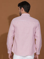 Kotty New Checked Spread Collar Casual Shirt