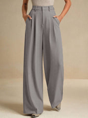 Kotty Women High-Rise Easy Wash Pleated Trousers