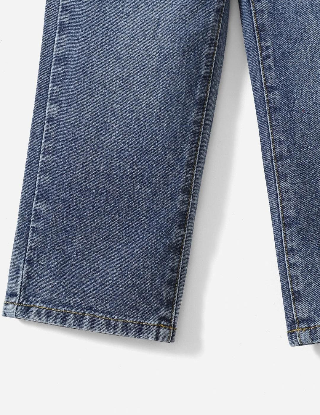 Kotty Girls Blue Jean Fit Heavy Fade Stretchable Jeans