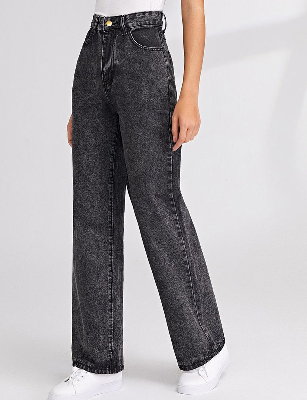 Kotty Women Pack Of 2 Straight Fit High-Rise Stretchable Jeans