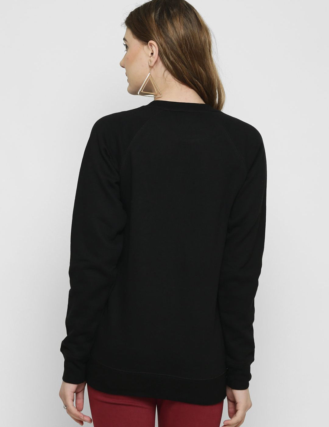 Kotty Women Black Printed Sweatshirt