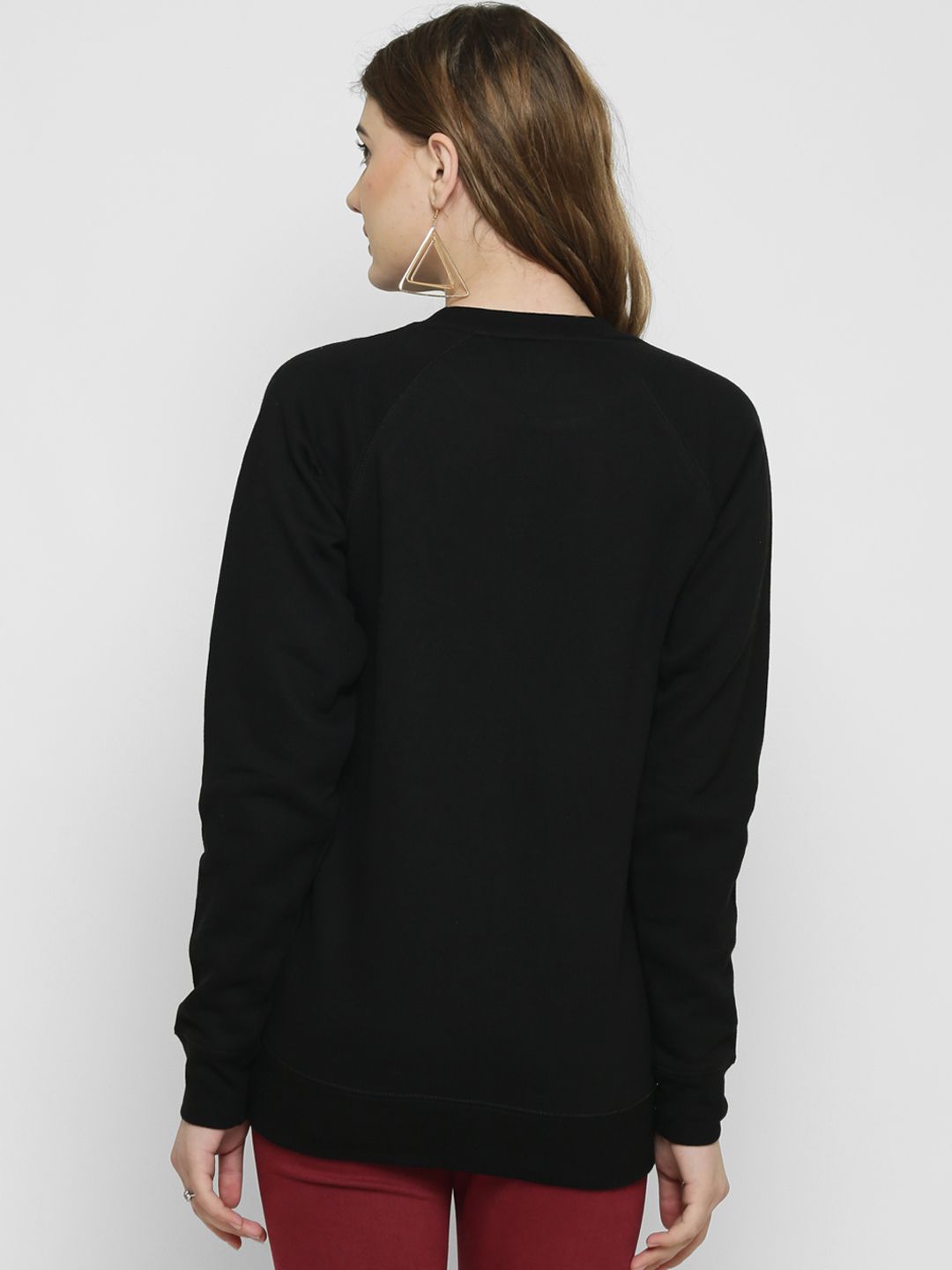 Kotty Women Black Printed Sweatshirt