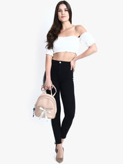 Kotty Women Black Skinny Fit High-Rise Clean Look Stretchable Jeans