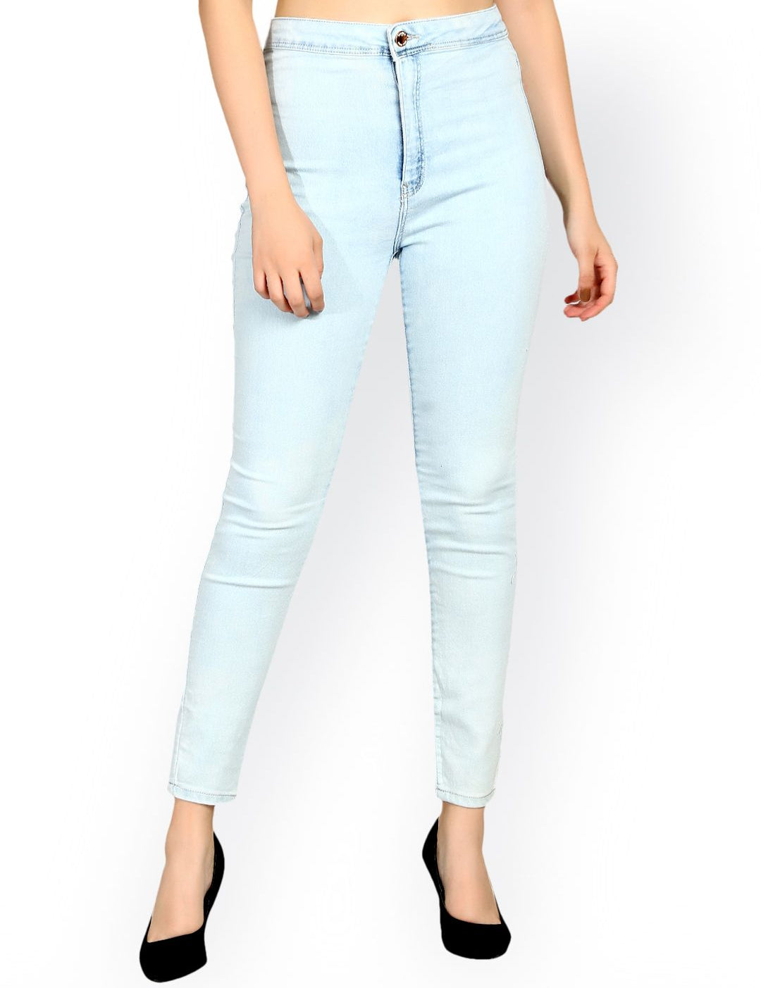 Kotty Women Blue Skinny Fit High-Rise Clean Look Stretchable Jeans
