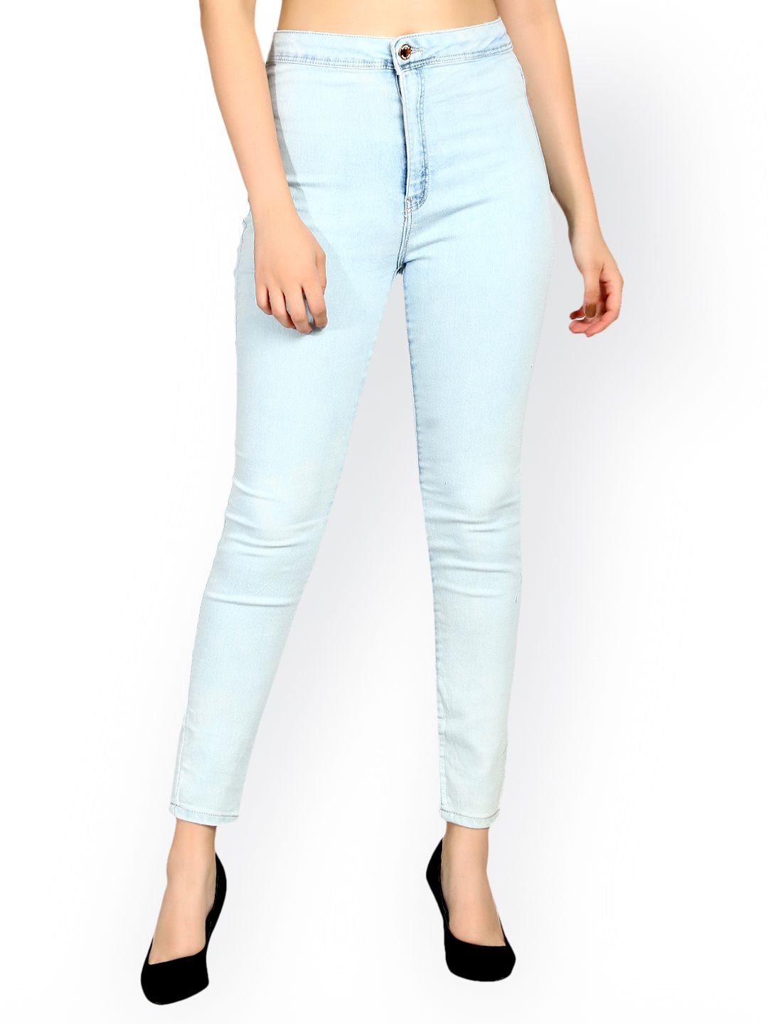 Kotty Women Blue Skinny Fit High-Rise Clean Look Stretchable Jeans