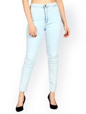 Kotty Women Blue Skinny Fit High-Rise Clean Look Stretchable Jeans