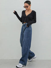 Kotty Women Jean Straight Fit High-Rise Light Fade Stretchable Jeans