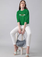 KOTTY Basics Typography Printed Oversized T-shirt