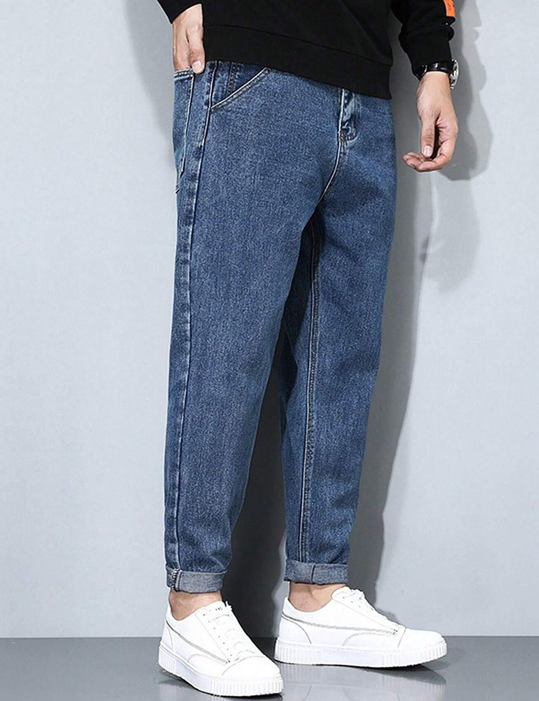 Kotty Men Straight Fit Low-Rise Stretchable Jeans