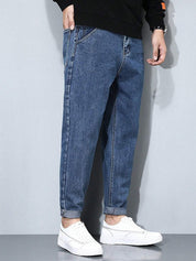 Kotty Men Straight Fit Low-Rise Stretchable Jeans