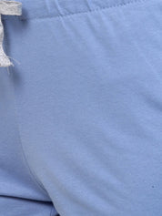 Kotty Women Blue Solid Lounge Shorts KTTSLEEPSHORTS182