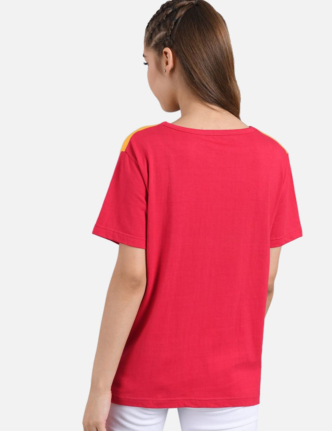 Kotty Women Pack of 2 Multicoloured Colourblocked Round Neck T-shirts