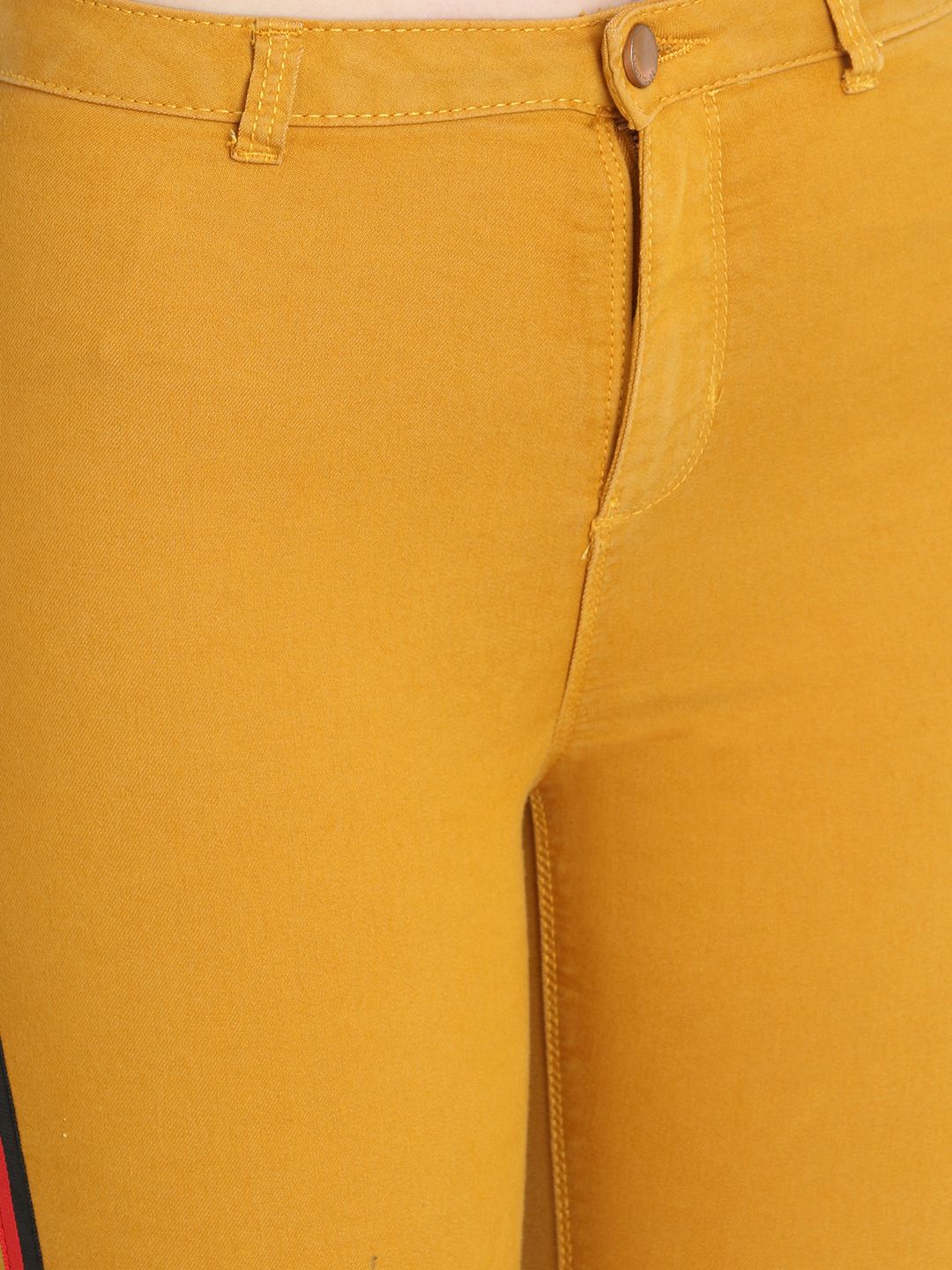 Kotty Women Yellow Skinny Fit High-Rise Clean Look Jeans