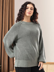 Kotty Women Ribbed Cotton Pullover