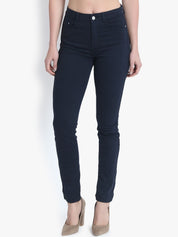 Kotty Women Navy Blue Skinny Fit High-Rise Clean Look Jeans