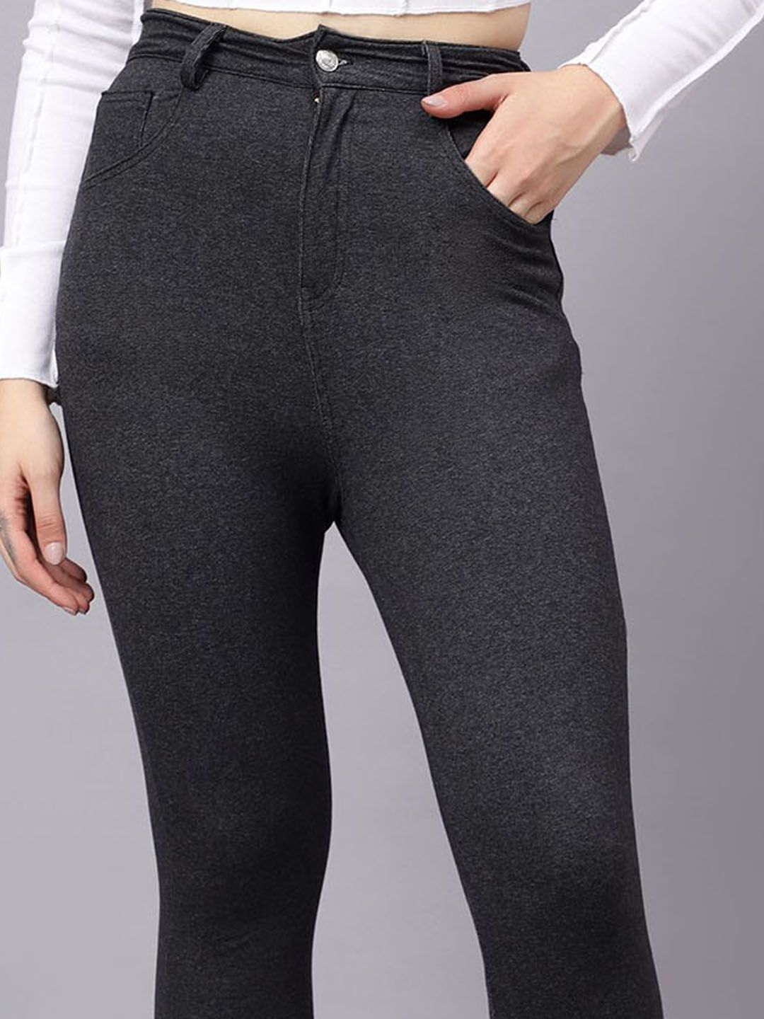 KOTTY Basics Women Skinny Fit High-Rise Stretchable Jeans