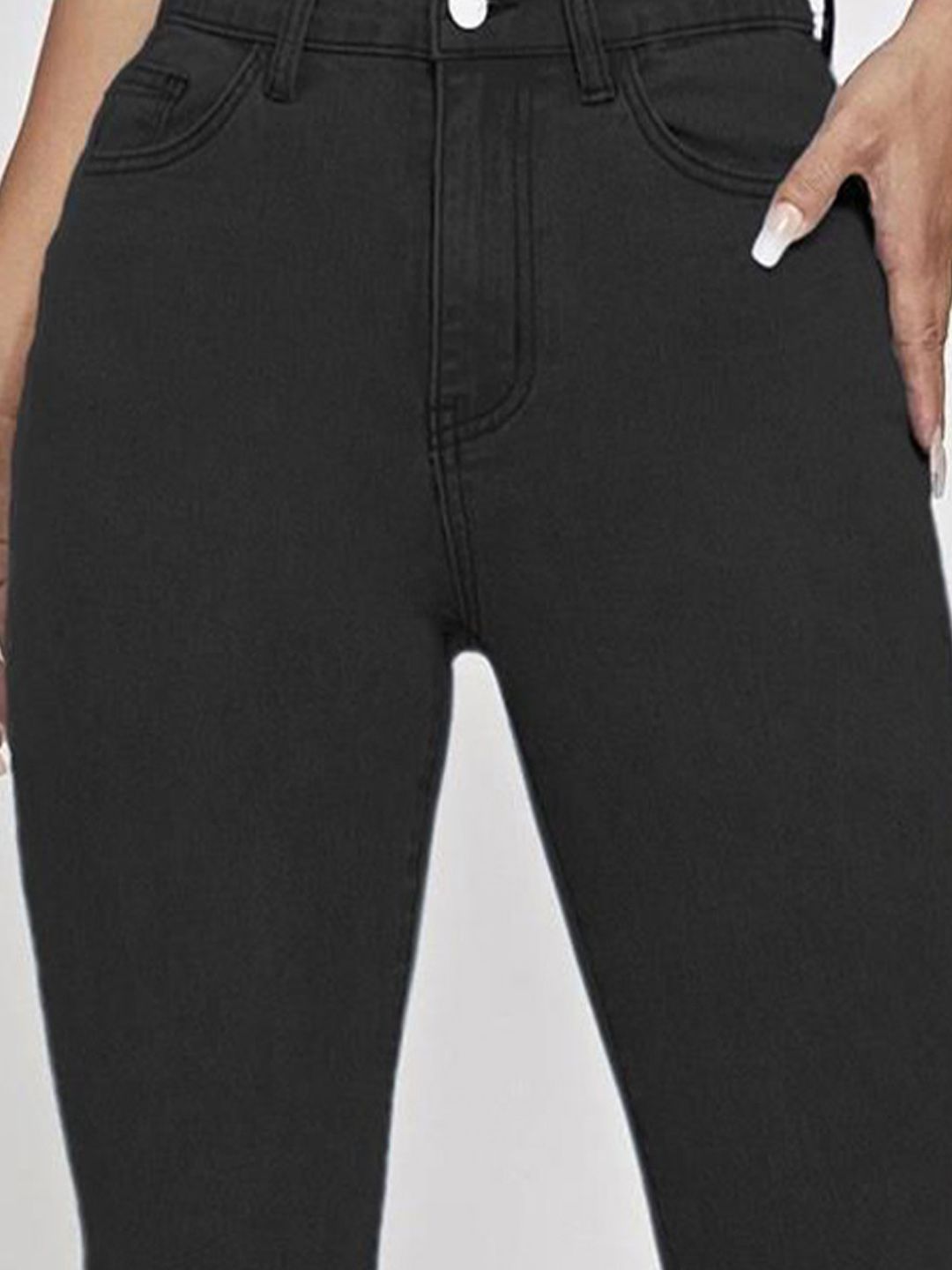 Kotty Women Bootcut High-Rise Clean Look Stretchable Jeans