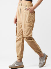 Kotty Women Beige Skinny Fit High-Rise Clean Look Jeans