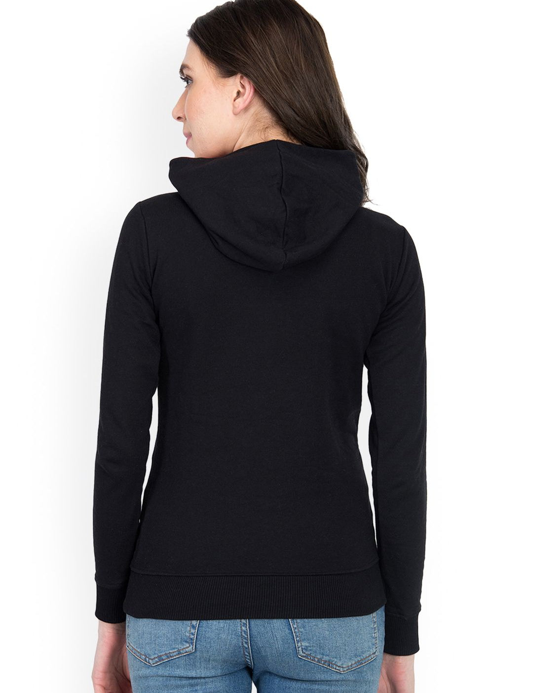 Kotty Women Black Printed Sweatshirt 