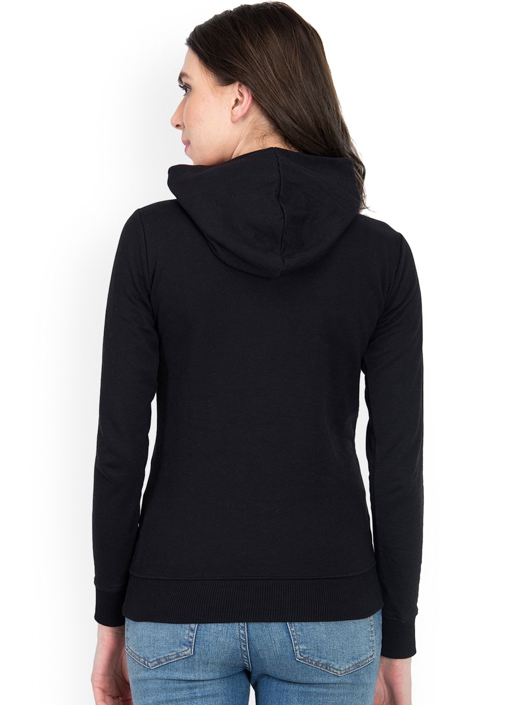 Kotty Women Black Printed Sweatshirt 