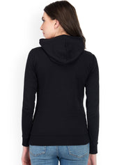 Kotty Women Black Printed Sweatshirt 