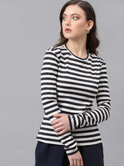 Kotty Striped Long Sleeves Top