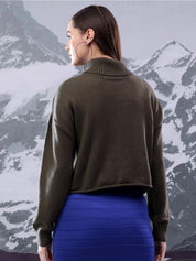 Kotty Women Turtle Neck Pullover Sweater