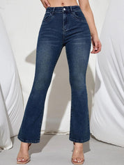 Kotty Women Jean Bootcut High-Rise Light Fade Stretchable Jeans