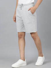 Kotty Men Grey Mid-Rise Regular Shorts