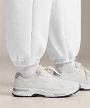 KOTTY Women's White Oversized Hoodie And Jogger Tracksuit Set