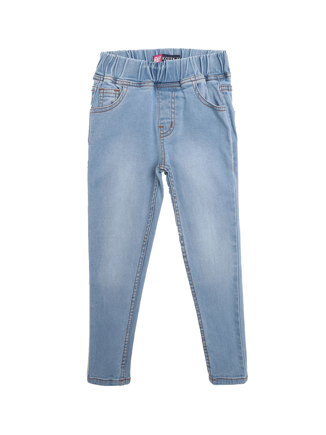 Kotty Girls Blue Jean Heavy Fade Jeans