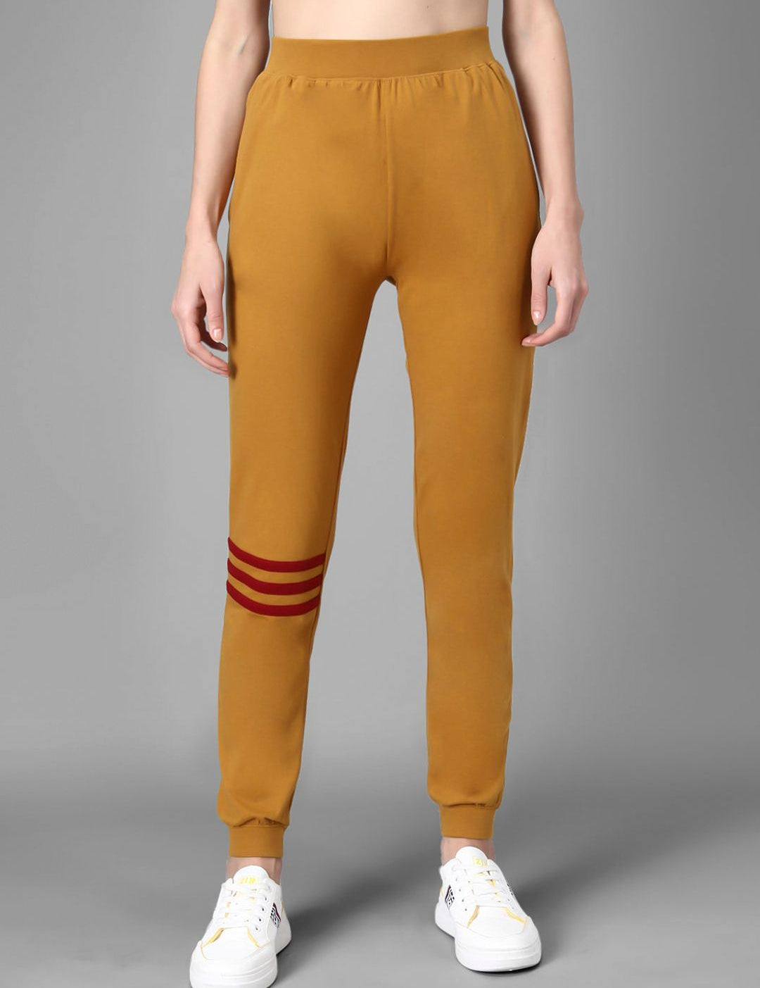 Kotty Women Mustard Yellow Solid Joggers
