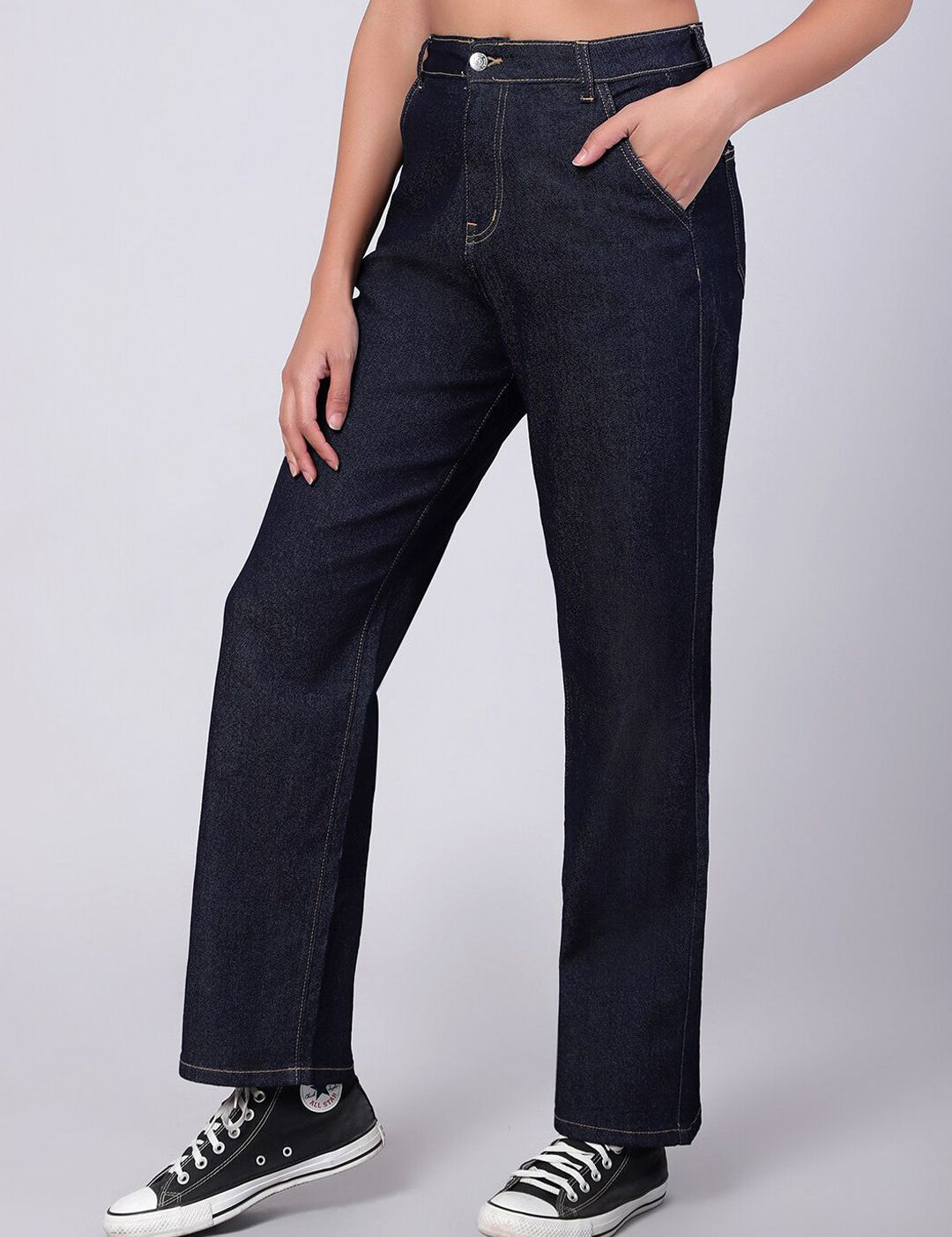 Kotty Women Jean Relaxed Fit High-Rise Jeans