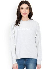 Kotty Women Grey Printed Sweatshirt