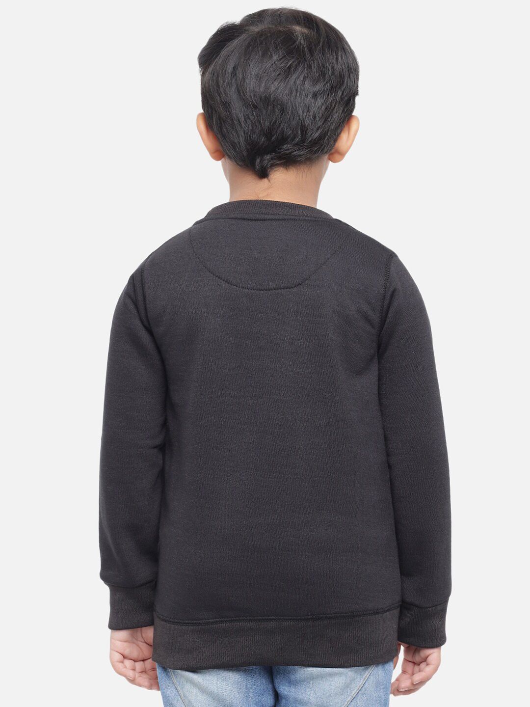 Kotty Boys Charcoal Grey Printed Sweatshirt