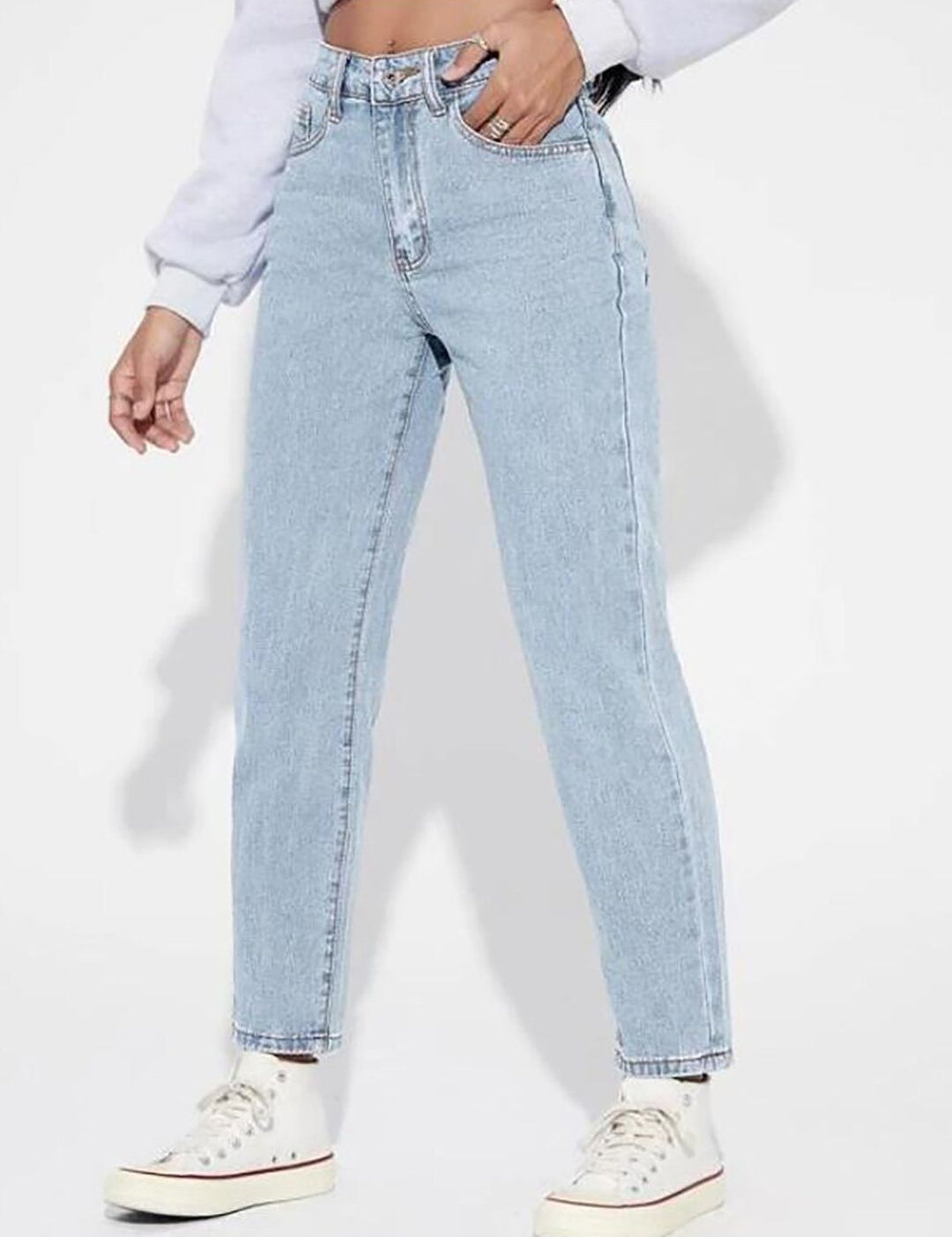 Kotty Women Blue Jean High-Rise Clean look Stretchable Jeans