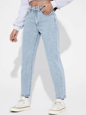 Kotty Women Blue Jean High-Rise Clean look Stretchable Jeans