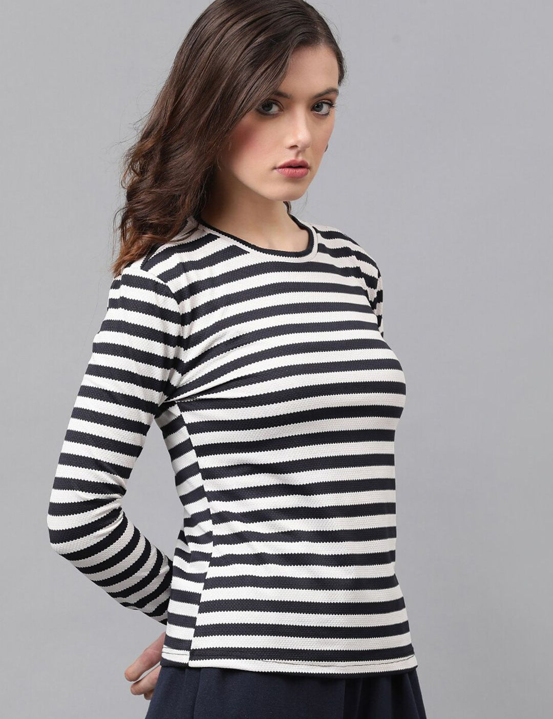 Kotty Striped Long Sleeves Top