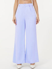 KOTTY Basics Women Relaxed Straight Leg Straight Fit High-Rise Easy Wash Pleated Trousers