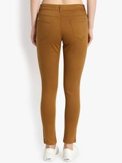 Kotty Women Brown Skinny Fit High-Rise Clean Look Jeans