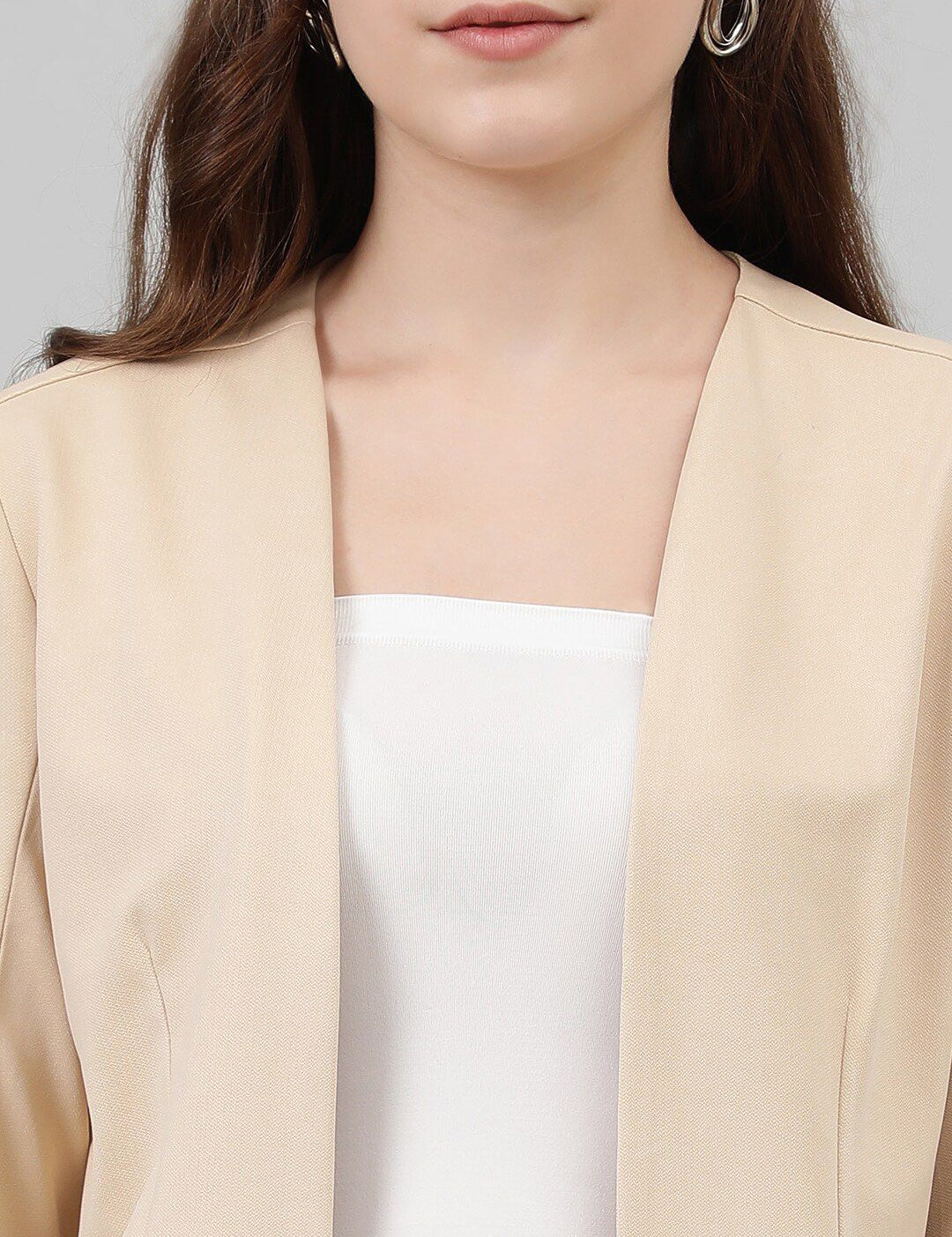 Kotty Beige Blazer With Trouser