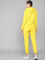 Kotty Woman Yellow Hooded Sweatshirt and Sweatpant Set